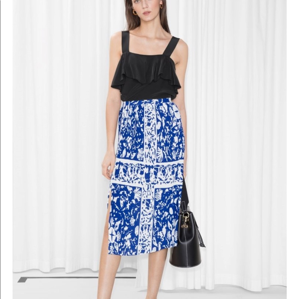 NWOT & Other Stories Pleated Midi Skirt